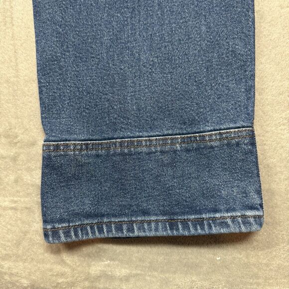VTG Dickies Women’s XL Bib Overall Denim Relaxed Carpenter Medium Wash Workwear - Picture 4 of 14